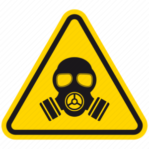 Gas Mask - Warning Sign