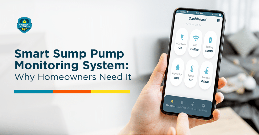 Smart Sump Pump Monitoring System Why Homeowners Need It - Basement Defender Banner
